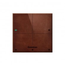 GRENTON TOUCH PANEL/ 4 TOUCH FIELDS/ TF-BUS/ DARK, MADE OF NATURAL LEATHER FRONT