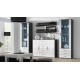 Cama living room sideboard UNI grey/white gloss
