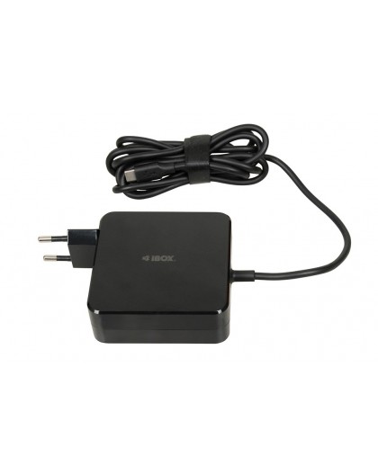 iBOX IUZ100TC laptop charger PD 100W, E-mark chip