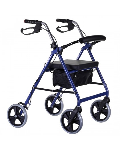 Four-wheel rehabilitation stand