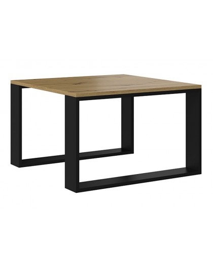MODERN MINI table 67x67x40 cm Artisan Oak/Black
