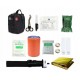 Tactical military first aid kit with 12 elements. HELBO Depan HEL004 black
