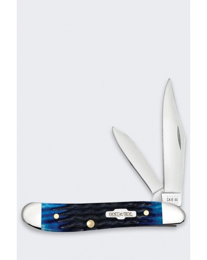 Knife Rogers Case Peanut SS Blue Bone