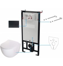6-in-1 concealed toilet set