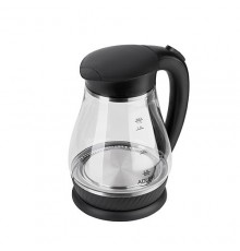 Adler AD 1274 B electric kettle 1.7 L 2200 W Black, Transparent