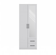 Topeshop ROMANA 80 BIEL L bedroom wardrobe/closet 5 shelves 2 door(s) White