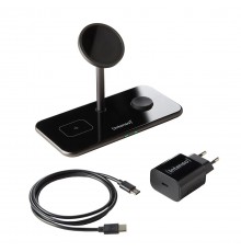 Intenso MB13 Headphones, Smartphone, Smartwatch Black USB Wireless charging Fast charging Indoor