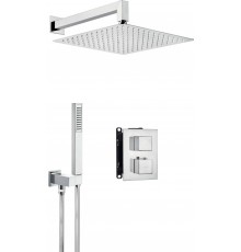 Concealed shower set with thermostatic BOX