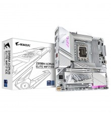 GIGABYTE Z890M AORUS ELITE WIFI7 ICE Motherboard - Supports Intel Core Ultra (Series 2) CPUs, 12+1+2 phases VRM, up to 8800MHz D