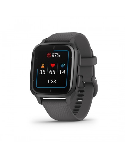 Garmin Venu Sq2 - 36 мм - Темно-серый/Сланцевый серый