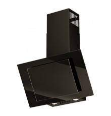 Vertical Eco Duo Glass Wall-mounted chimney hood Black
