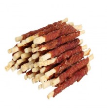 HILTON Duck wrap white rawhide stick - dog chew - 500g