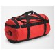 Дорожная сумка The North Face Base Camp Duffel L 95 л, полиэстер, черный, красный