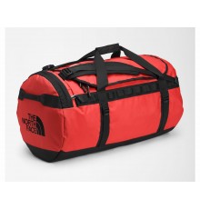 Дорожная сумка The North Face Base Camp Duffel L 95 л, полиэстер, черный, красный