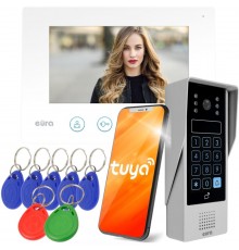 WIDEODOMOFON EURA VDP-90A3 DELTA + biały monitor TUYA
