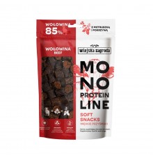 WIEJSKA ZAGRODA Monoprotein Line Soft Snacks Beef - dog treat - 115g