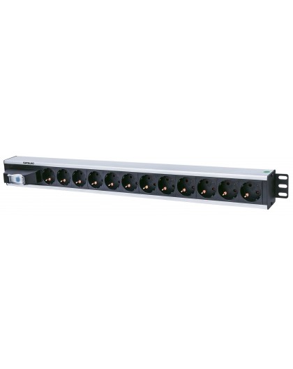 Intellinet Vertical Rackmount 12-Output Power Distribution Unit (PDU), EU CEE 7/3 Outlets, With Single Air Switch, No Surge Prot