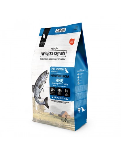WIEJSKA ZAGRODA Monoprotein Salmon - dry dog food - 2kg