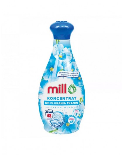 MILL Fabric Softener Concentrate FRESH WIND 1.3 l, 48 Rinses