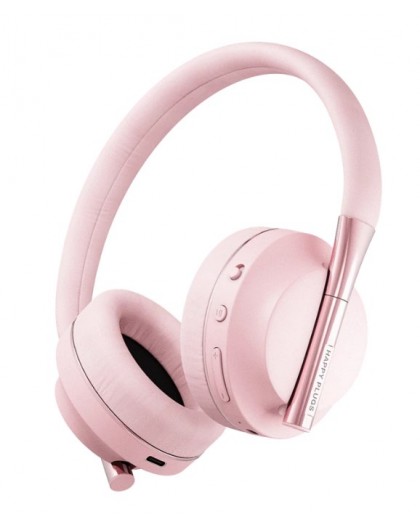 Happy Plugs PLAY Headset Wired & Wireless Head-band USB Type-C Bluetooth Pink gold