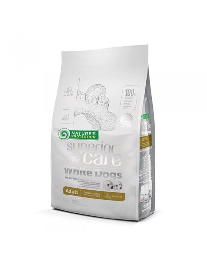 NATURE'S PROTECTION Superior Care White Dogs Grain Free Adult Small Lamb - dry dog food - 4 kg