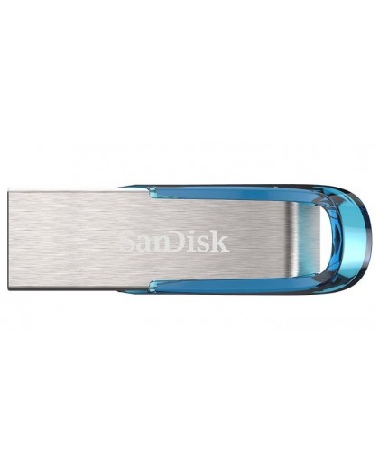 SanDisk Ultra Flair USB flash drive 128 GB USB Type-A 3.2 Gen 1 (3.1 Gen 1) Blue, Silver