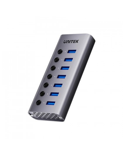 USB-A 3.0 5 Gbps hub with 7-in-1 switch Unitek H1314A01-EU