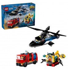 LEGO CITY 60462 Helicopter, Fire Truck and Submarine Remix