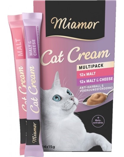 MIAMOR Cat Cream Malt - cat treats - 24x15g