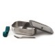 black+blum BAM-SS-L005 lunch box Lunch container Silicone, Stainless steel Blue, Stainless steel 1 pc(s)