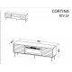 Cama EF CORTINA TV cabinet 180x40x60 black