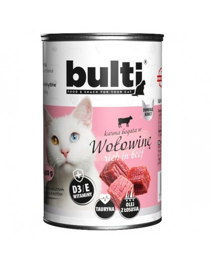 BULTI Rich in beef - wet cat food - 400g