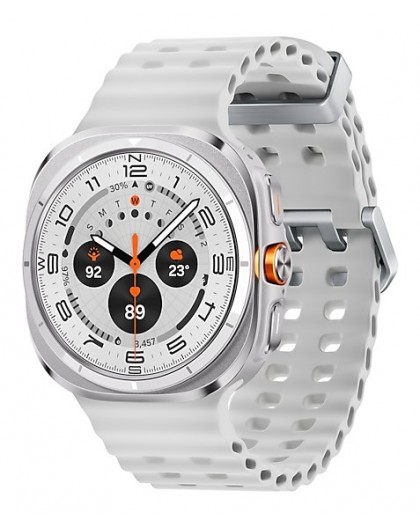 Samsung Galaxy Watch Ultra 3.81 cm (1.5") AMOLED 47 mm Digital 480 x 480 pixels Touchscreen 4G Titanium, White Wi-Fi GPS (satell