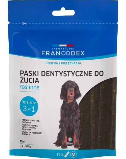 FRANCODEX Dental Strips M - dog treat - 15