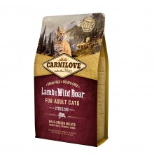 CARNILOVE Cat Sterilised Lamb and wild boar - dry cat food - 2kg
