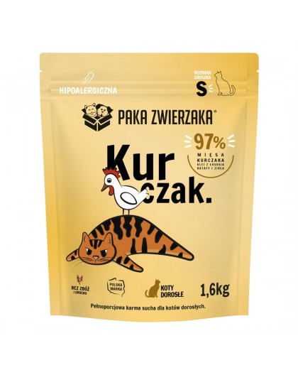 PAKA ZWIERZAKA Chicken S - dry cat food - 1,6kg