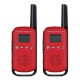 Motorola TALKABOUT T42 two-way radio 16 channels Black, Red
