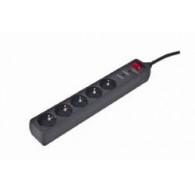 EnerGenie SPG5-C-15 surge protector Black 5 AC outlet(s) 250 V 4.5 m