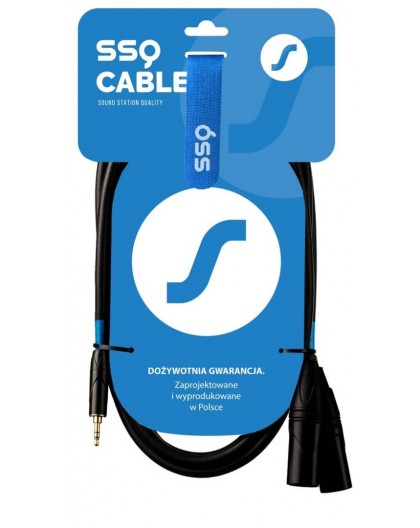 SSQ MIXLR3 - Cable Jack Stereo 3,5 mm - 2x XLR 3 m