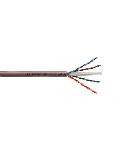 Kabel Emiter Net U/UTP kat.6 450MHz B2ca LS0H, drut 4x2x23AWG