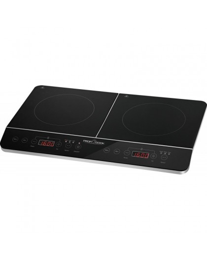PROFI COOK PC-DKI 1067 induction cooker, 3500W, 2 cooking zones, black