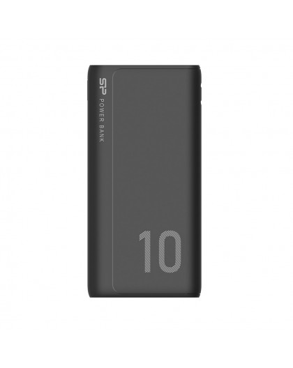 SILICON POWER GP15 Powerbank External battery 10000 mAh 2x USB 2.1A (SP10KMAPBKGP150K) Black