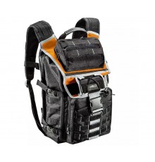 Neo Tools assembler backpack 4 external and 18 internal pockets, adjustable straps