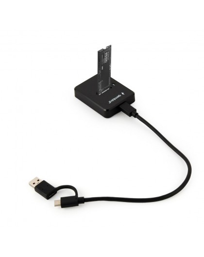 Gembird DD-U3M2 storage drive docking station USB 3.2 Gen 1 (3.1 Gen 1) Type-C Black
