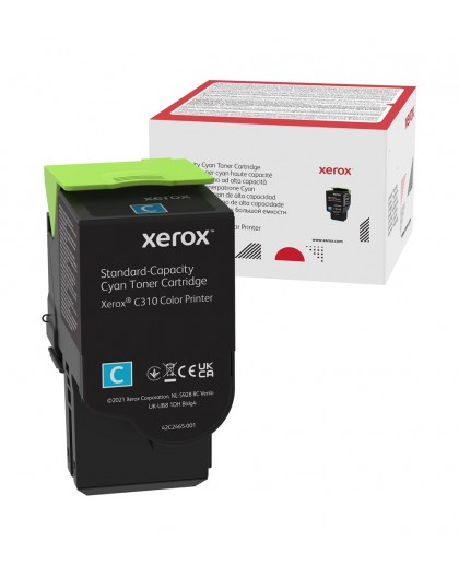 Xerox Genuine ® C310 Color Printer​/​C315 Color Multifunction Printer Cyan Standard capacity Toner Cartridge (2000 Pages) - 006R