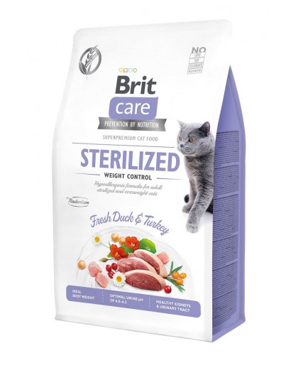 BRIT Care Grain-Free Sterilized Weight Control - dry cat food - 2 kg