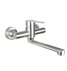 Wall-mounted washbasin mixer
