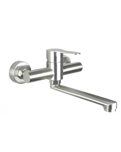 Wall-mounted washbasin mixer