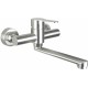 Wall-mounted washbasin mixer