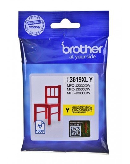 Картридж с чернилами Brother LC-3619XLY оригинальный жёлтый 1 шт.